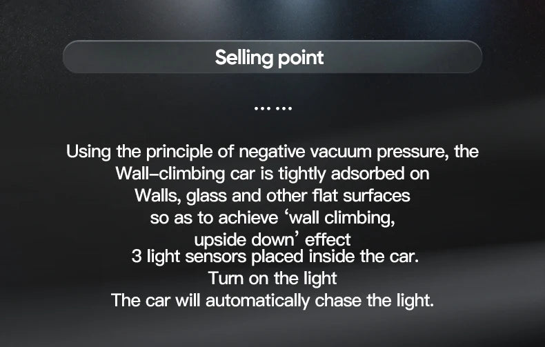 Light-Chasing Wall-Climbing Car, Infrared Sensor Remote Control Car, Wall-Climbing Car, Four-Wheel Drive Car, Toy Racing Car, Children's Toy Car