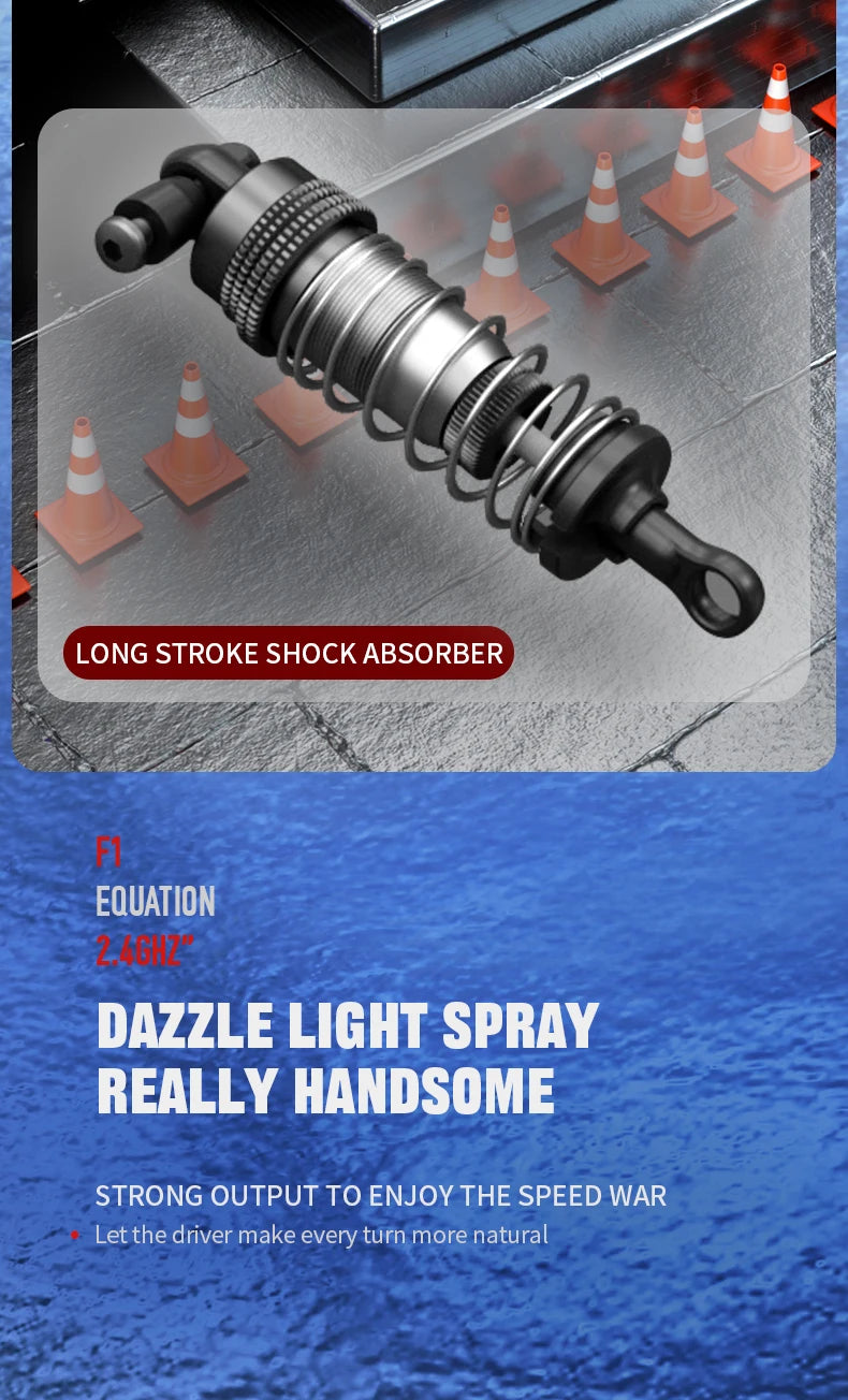 New RC Stunt Car with Spray & LED Lights，Dual Remote & Gesture Sensing Watch, Drift & High Speed,Hot Toy for Kids & Hobbyists