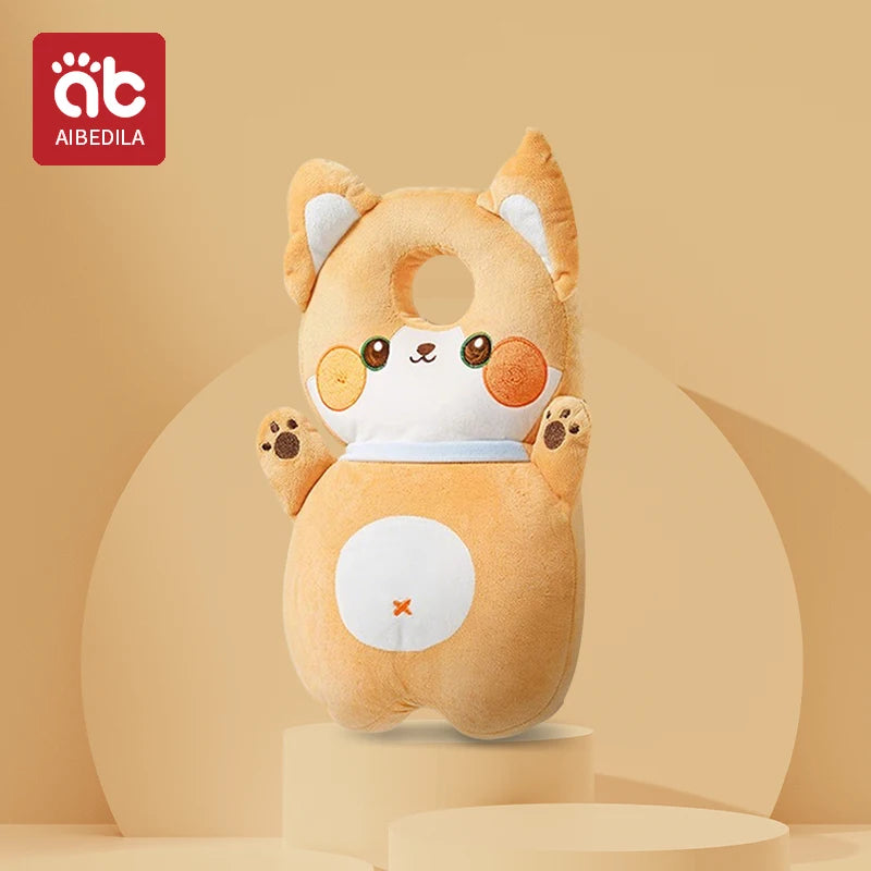 Baby Walkers Head Protection Cushion Animals Plush Pad Adjustable Straps Baby Protective Pad Showering Gift for Toddler Children