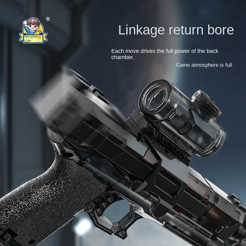 Electric Water Gun With light Sprays Flame Effect Continuously High-pressure Powerful Outdoor Water Gun Toys pistolet na wode