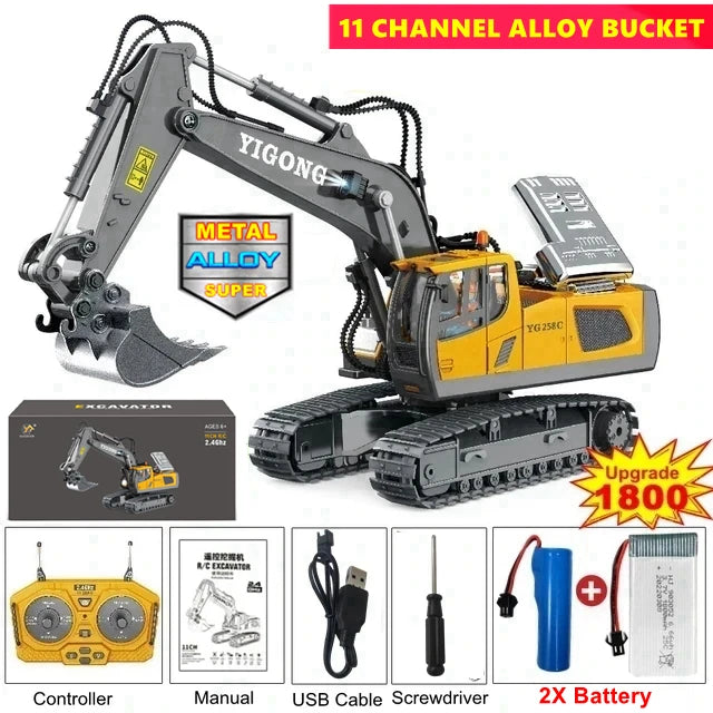 4WD Remote Control Excavator Toy