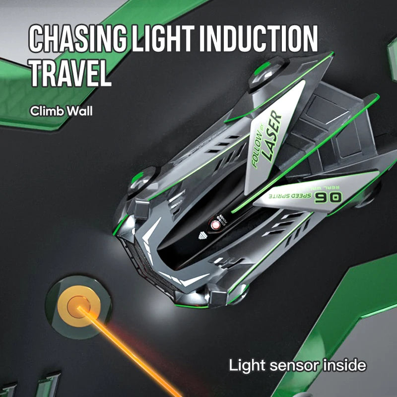 Light-Chasing Wall-Climbing Car, Infrared Sensor Remote Control Car, Wall-Climbing Car, Four-Wheel Drive Car, Toy Racing Car, Children's Toy Car