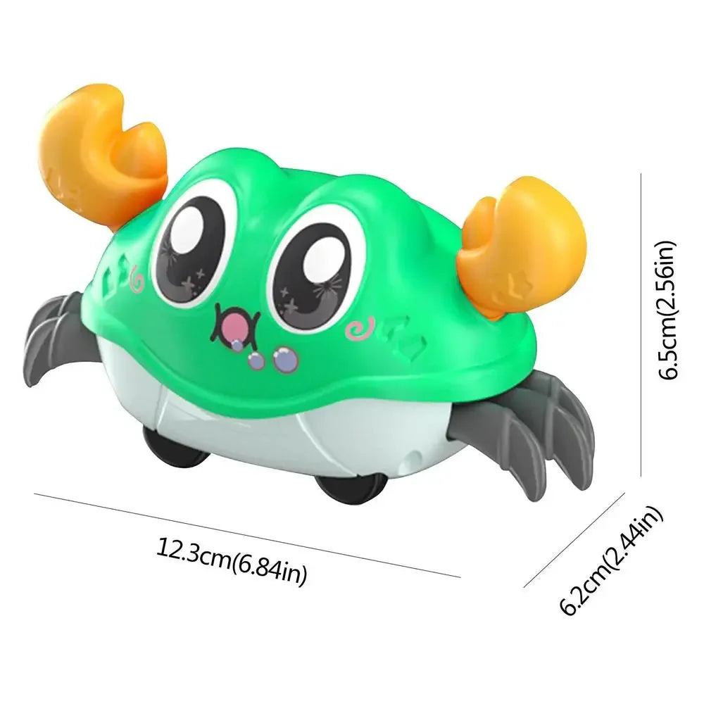 Children's Fun Double Return Force Left and Right Shake Simulation Crab Toy Baby Running Bubble Simulation Crab Crab Crawling