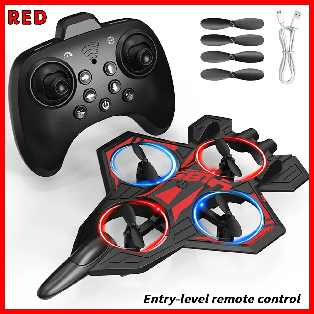 YL86 RC Plane with Camera Helicopter Three speed switching Aircraft Rolling at 360 °Fighter Hover at fixed height RC Drone Toys