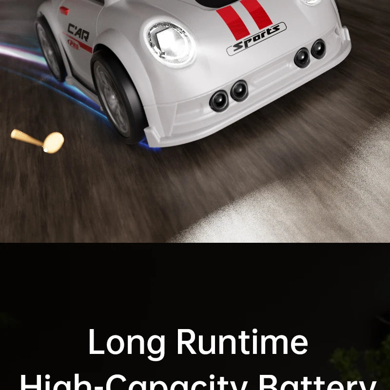 Mini RC Drift Car with Dual Mode Lights, Sound, Camera Screen Control