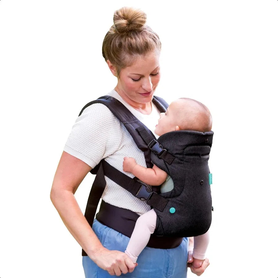 Infantino Flip 4in1 Convertible Baby Carrier Adjustable Ergonomic Babywearing Registry ential Baby Carrier for Newborn to Toddl