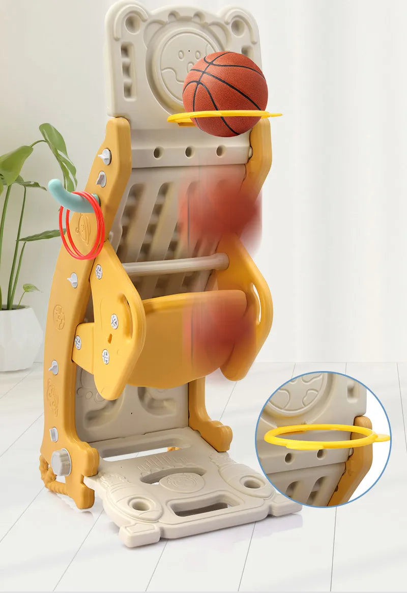 Children's Slide Shooting Four In One Indoor And Outdoor Slide Rocking Horse Combination Toy Multifunctional Baby Rocking Horse