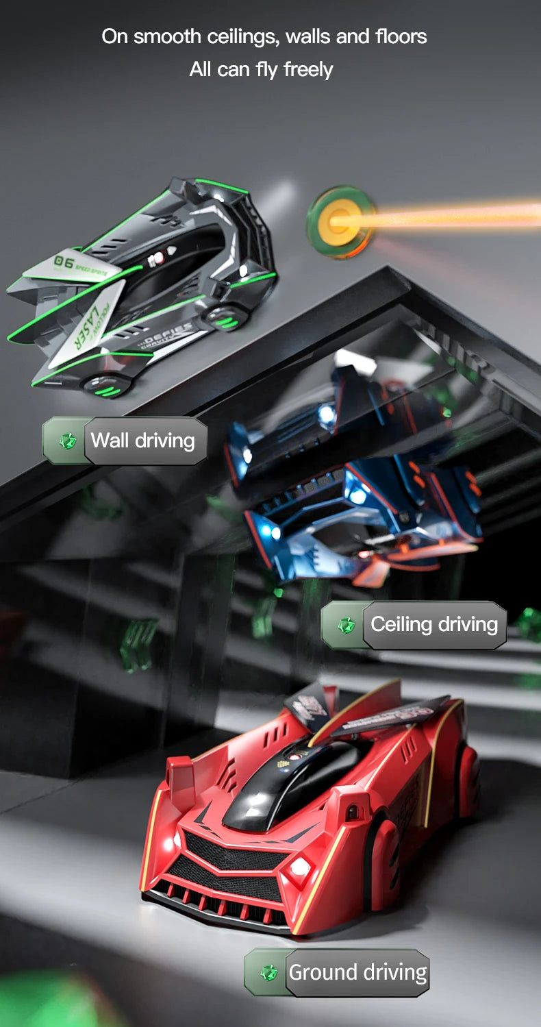 Light-Chasing Wall-Climbing Car, Infrared Sensor Remote Control Car, Wall-Climbing Car, Four-Wheel Drive Car, Toy Racing Car, Children's Toy Car