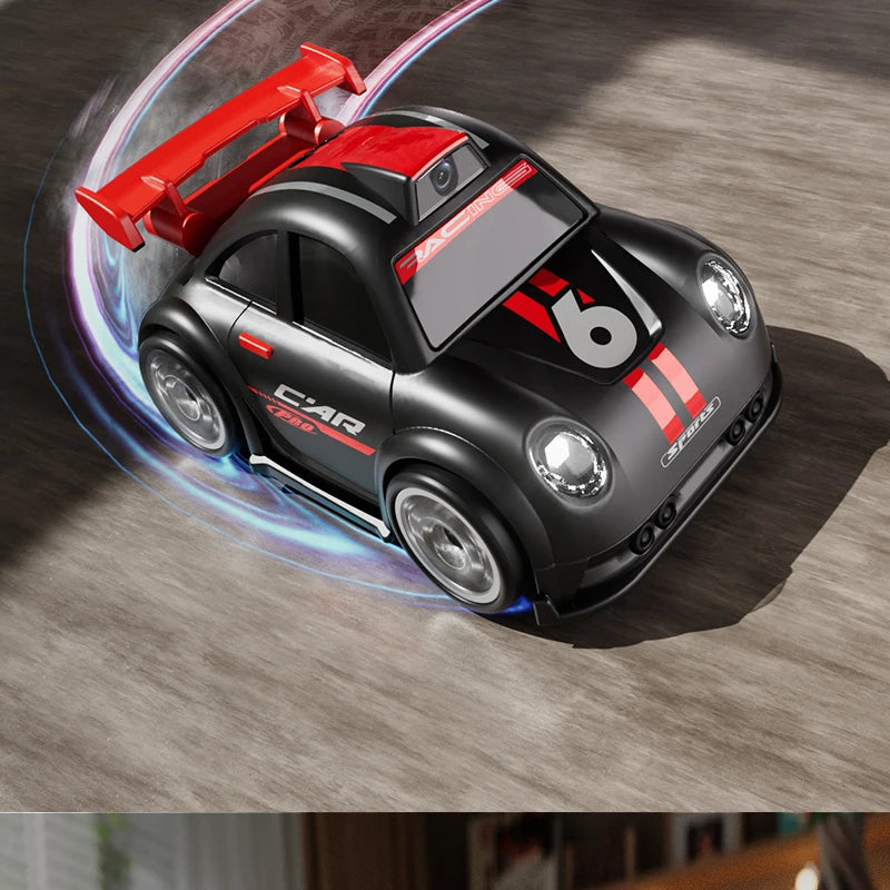 Mini RC Drift Car with Dual Mode Lights, Sound, Camera Screen Control