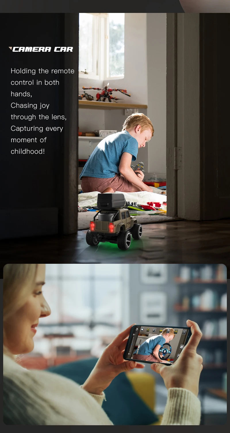 Remote Control Mini Car With LED Light and HD Camera