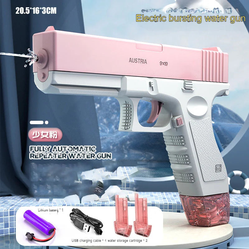 Summer Popular Electric M416 Water Gun Toys Outdoor Beach Large-capacity Fun Firing Swimming Pool Adult Kids Shooting Game Toy