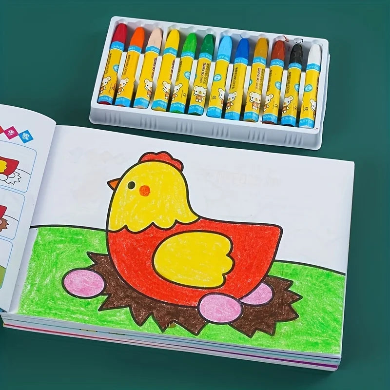 Kids Coloring Book -  Doodle Drawing book,Birthday&Holiday Gift,Entry Level Drawing & Painting Book for Children Chinese Version