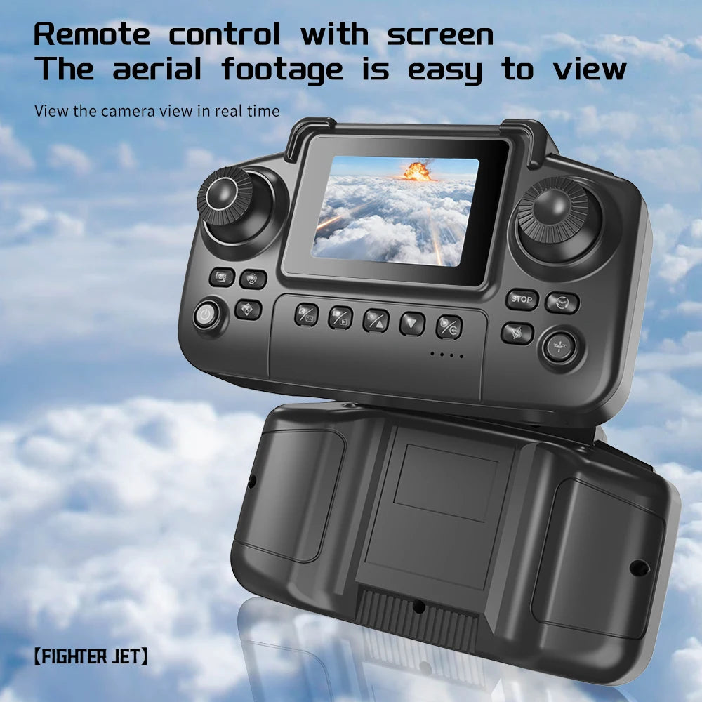 YL86 RC Plane with Camera Helicopter Three speed switching Aircraft Rolling at 360 °Fighter Hover at fixed height RC Drone Toys