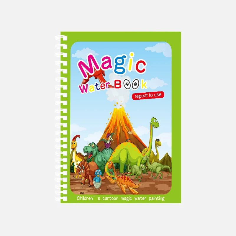 Children's Magic Water Drawing Book Montessori Reusable Coloring Book, Sensory Early Educational Learning Painting Toys for Kids
