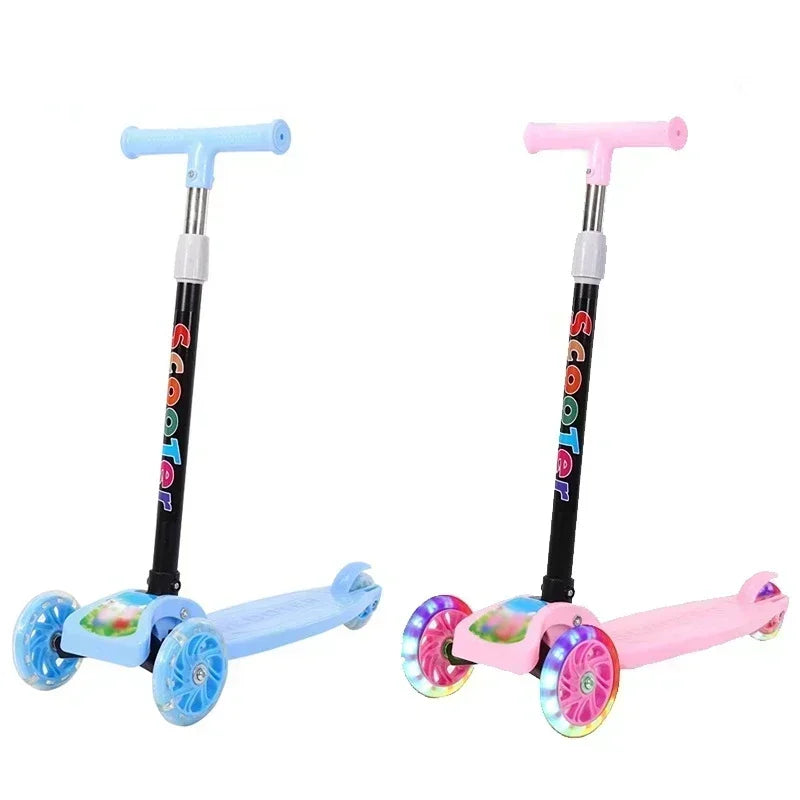 Kids Scooter Silent wheel Light up toys Wear resistant wheel Children's car toy 3 heights Portable Kids gift Sport toy Bicycle