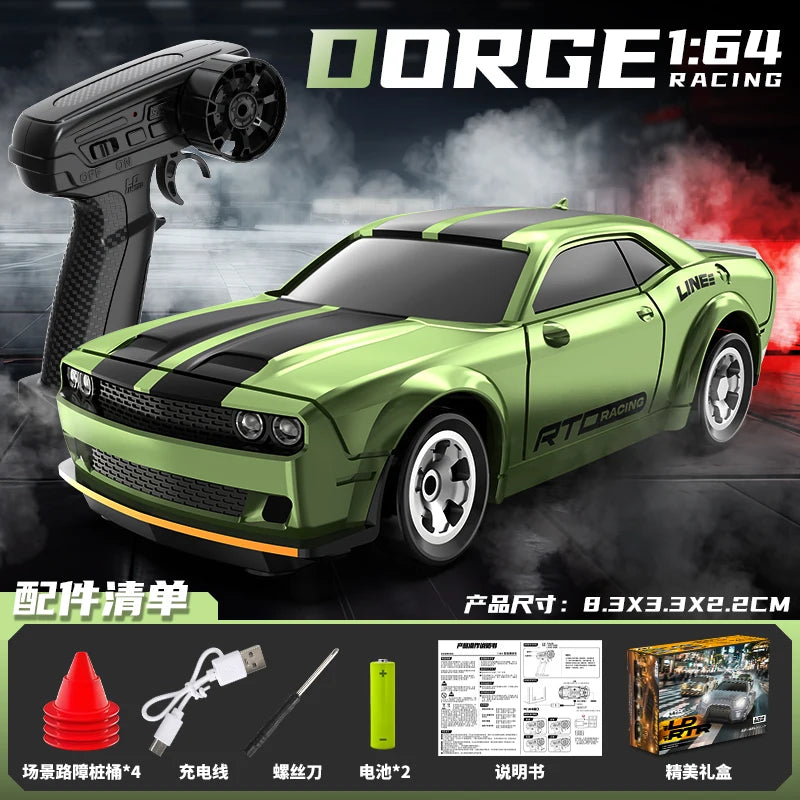RC Drift Car 1/64 Mini Rc Car 4x4 Full Proportion Control 15KM/H High-Speed Vehicle Mini RTR Racing Model Boy Toy Gift