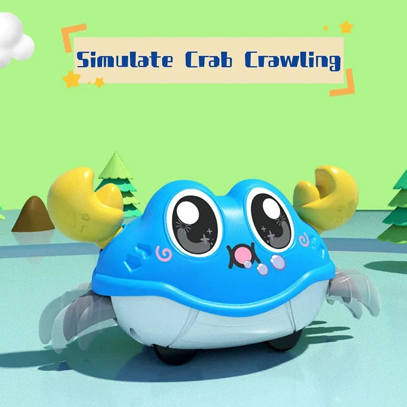 Children's Fun Double Return Force Left and Right Shake Simulation Crab Toy Baby Running Bubble Simulation Crab Crab Crawling