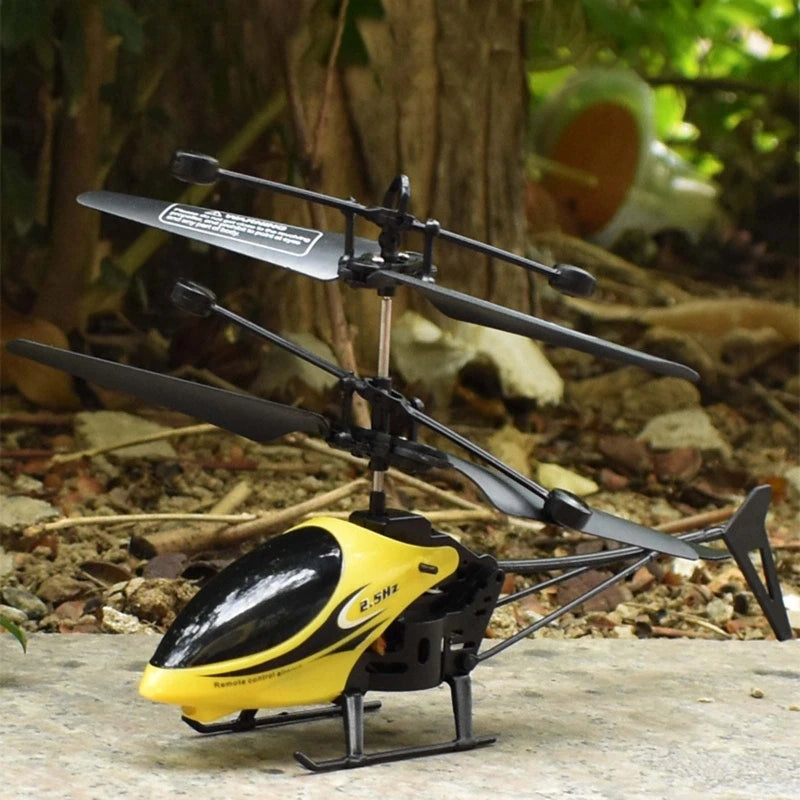 RC Helicopter Drone with Light Electric Flying Toy Radio Remote Control Aircraft Indoor Outdoor Game Model Gift Toy A2UB