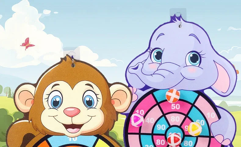 Educational Games Dart Board Baby Toy Stickey Ball Dart Indoor Sports Child Montessori Games for Children 3 to 7 Years