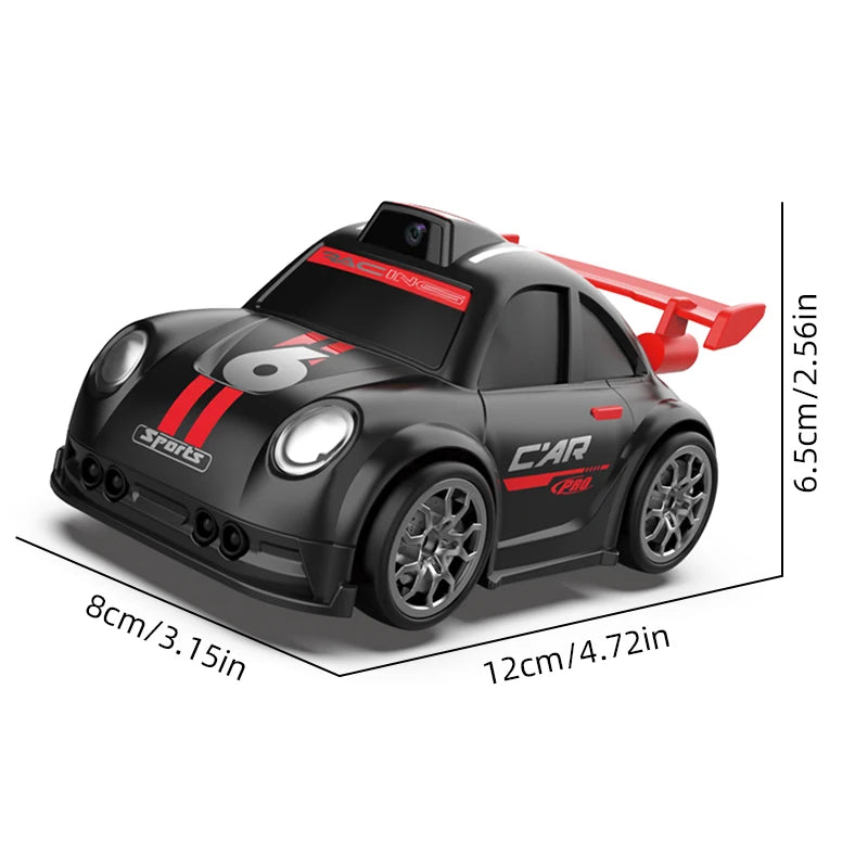 Mini RC Drift Car with Dual Mode Lights, Sound, Camera Screen Control