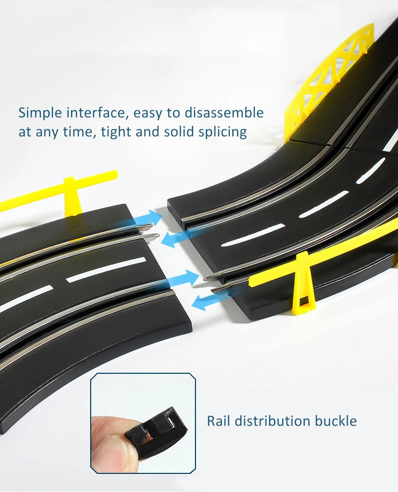 RC Railway Car1:43 Accessories Toy Electric Race Track Vehicle Double Battle Speedway Profissional Slot Car Circuit Racing Gift