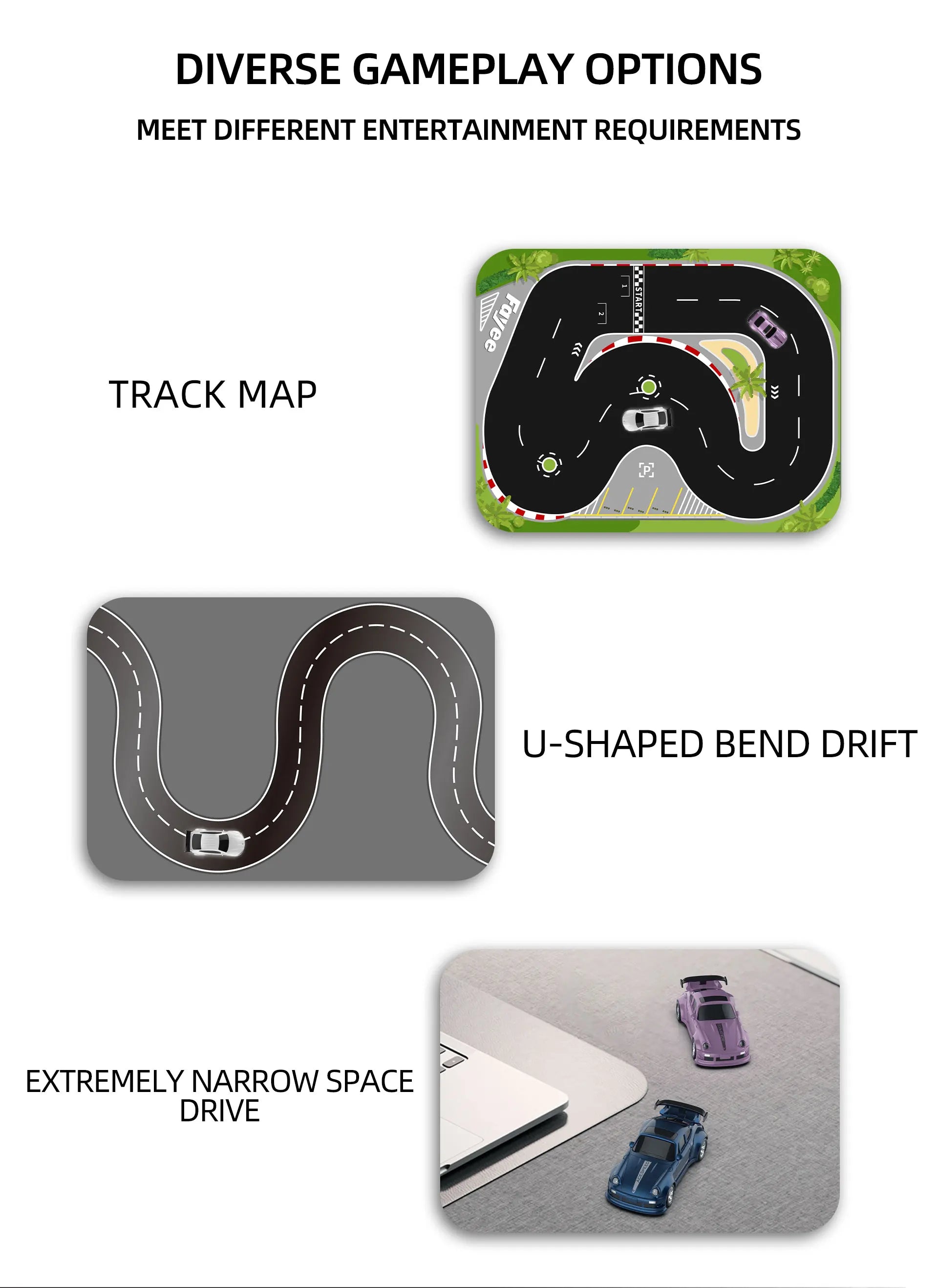 1/64 2.4g 4wd Fqd23/Fqd25 Rc Car Mini High Speed Racing Car Remote Control Drift Simulation Car Model Toy For Kids Gifts