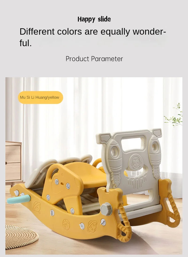 Children's Slide Shooting Four In One Indoor And Outdoor Slide Rocking Horse Combination Toy Multifunctional Baby Rocking Horse