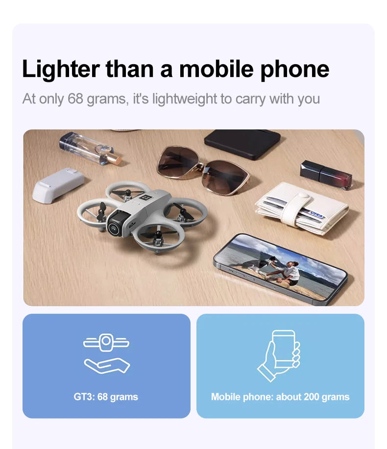 2025 GT3 RC Drone 8K 5G Professional HD Aerial Photography Obstacle Avoidance Remote Control Aircraft Dual Camera Quadcopter Toy