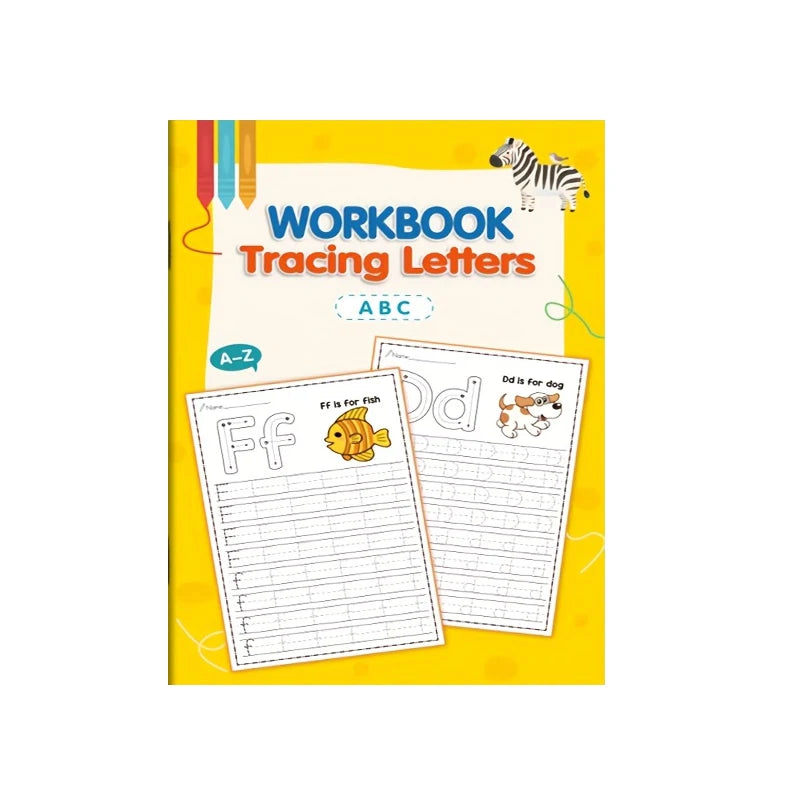 Children's Alphabet Practice Book - Alphabet Learning and Creative Color Activities, Develops Writing Skills, Back-To-School Supplies, Easter and Christmas Gifts, Preschoolers, Alphabet Learning Book, Preschool Activities, Fu