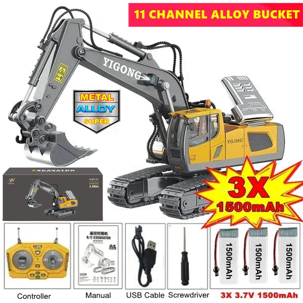 4WD Remote Control Excavator Toy