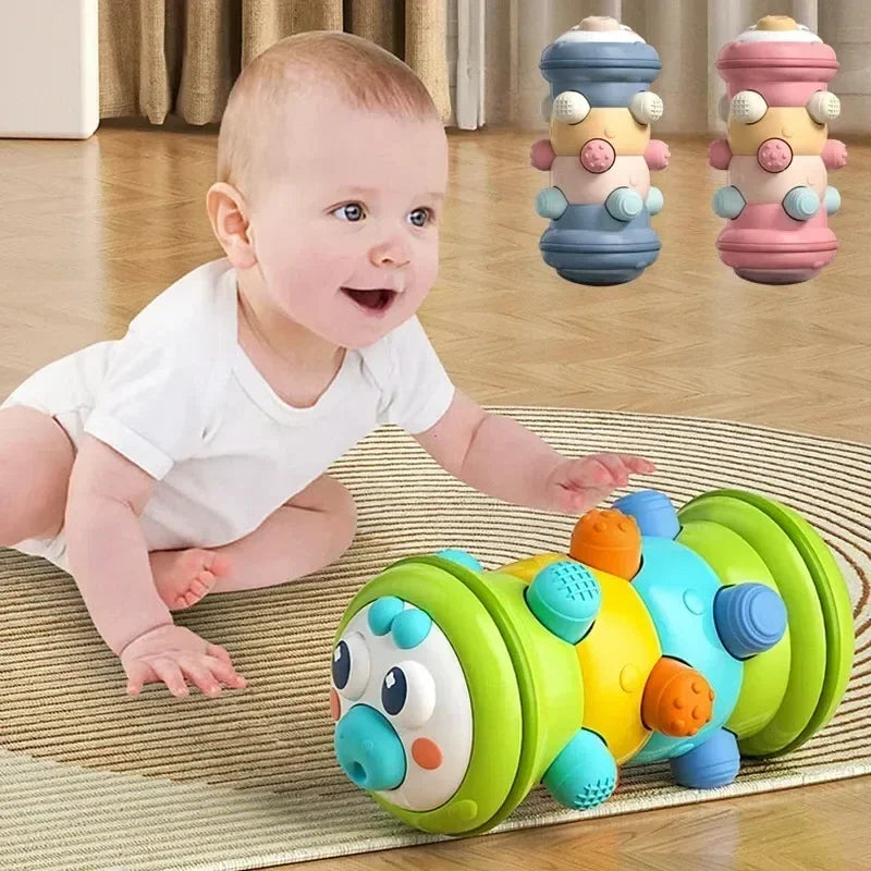 Baby Crawling Roller Toy Infant Activity Tummy Time Roller Montessori Educational Development Sensory Toys for Kids 0 12 Months