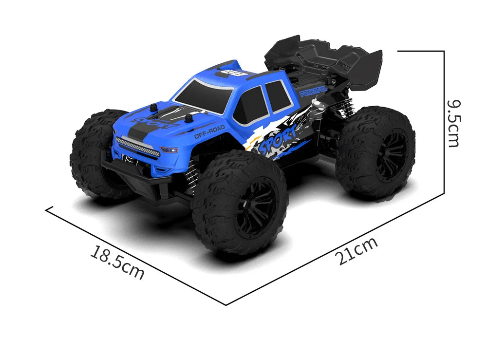 Rc Car High Speed with Light 2.4G Remote Control Racing Car Vehicle Truck 20KM/H Off-Road Climbing RC Toys for Kids Gift