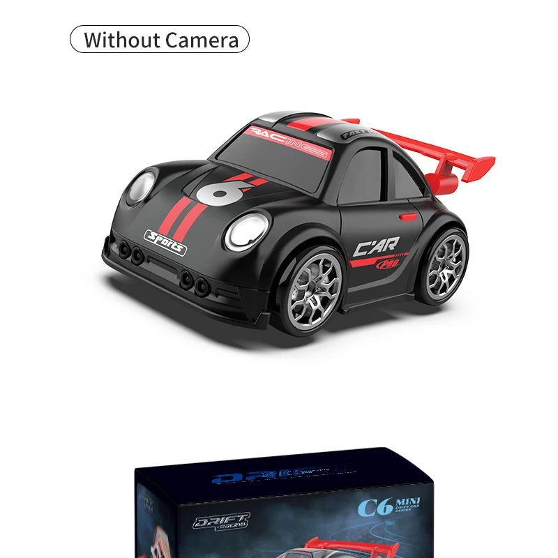 Mini RC Drift Car with Dual Mode Lights, Sound, Camera Screen Control