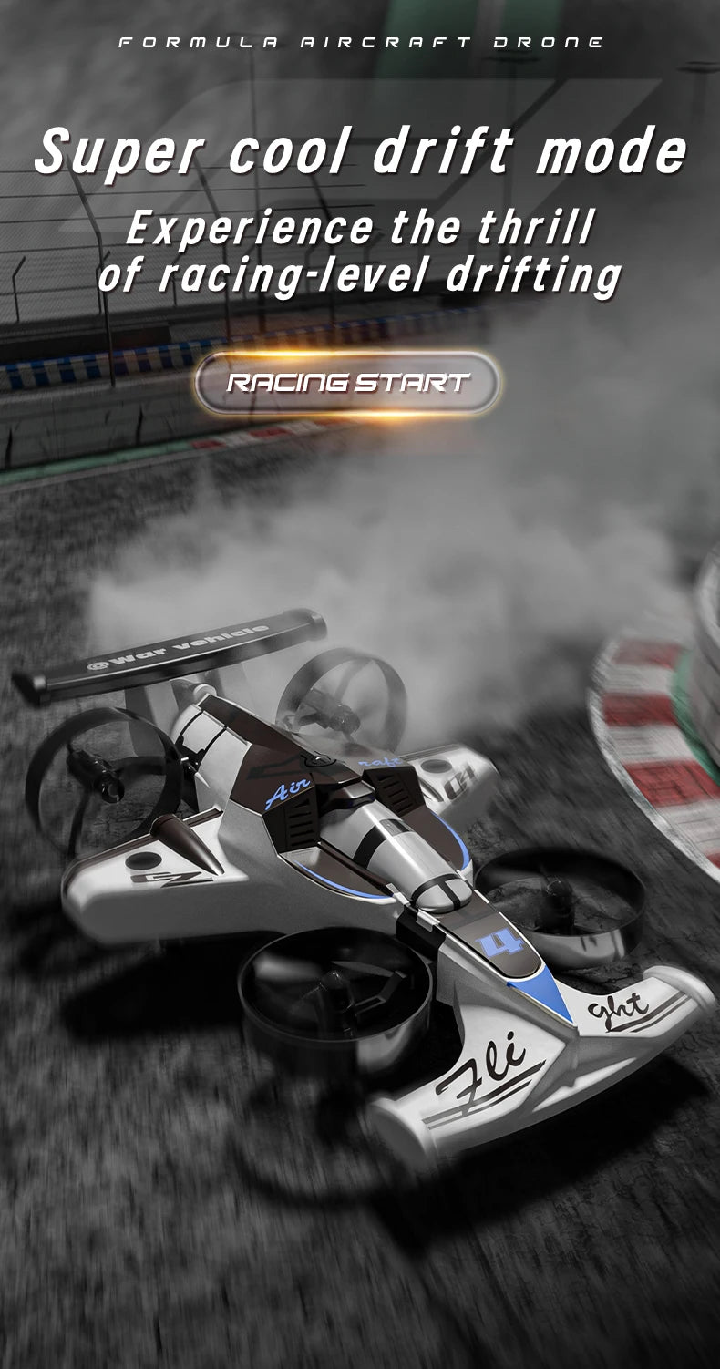 CZ04 Rc Aircraft Amphibious Remote Control Drift Car 360° Roll Headless Mode Land and Air Experience Speed and Excitement Plane