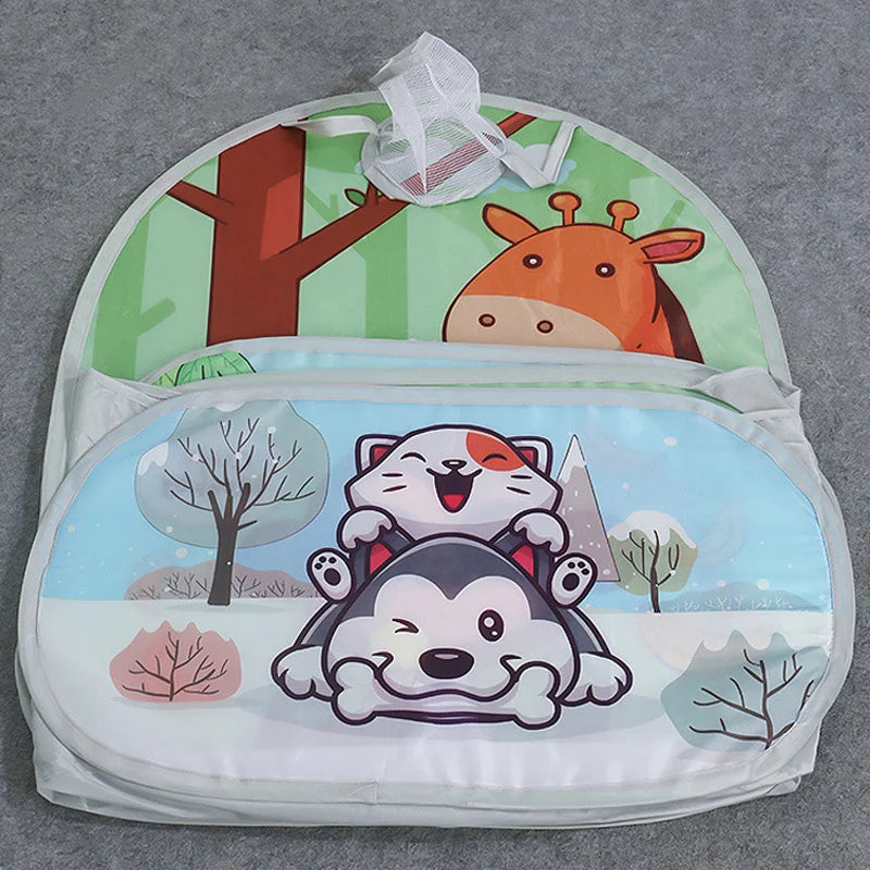 120cm Kids Playpen Playground Baby Tent Ball Pool with Basketball Hoop Children's Tent House Portable Kids Indoor Outdoor Toys