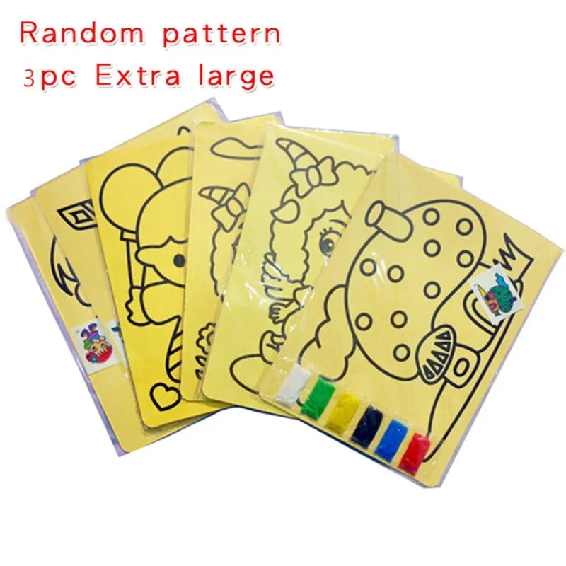 Creative DIY Sand Painting Kids Toys Children Crafts Doodle Colour  Art Pictures Drawing Paper Educational