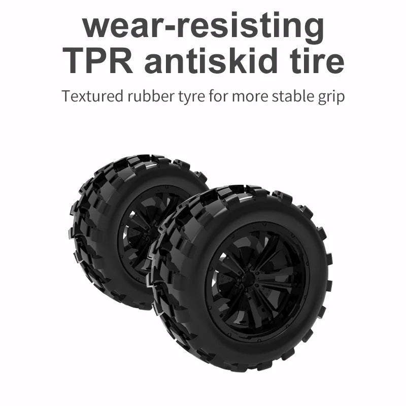 Rc Car Racing with Light 20KM/H 2.4G High-Speed Remote Control Car Vehicle Pickup Truck Off-Road Climbing RC Toys for Kids Gift