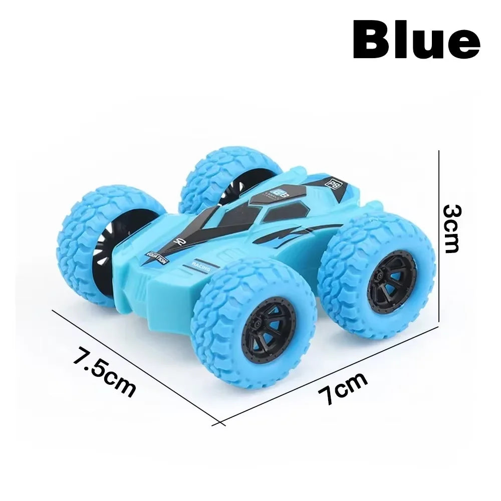 Flip Cars Toys for Kids Mini Truck 360° Rotating Stunt Push and Go Friction Vehicle Great Birthday Gift Idea for Boys