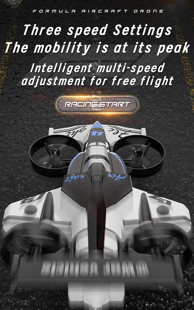CZ04 Rc Aircraft Amphibious Remote Control Drift Car 360° Roll Headless Mode Land and Air Experience Speed and Excitement Plane