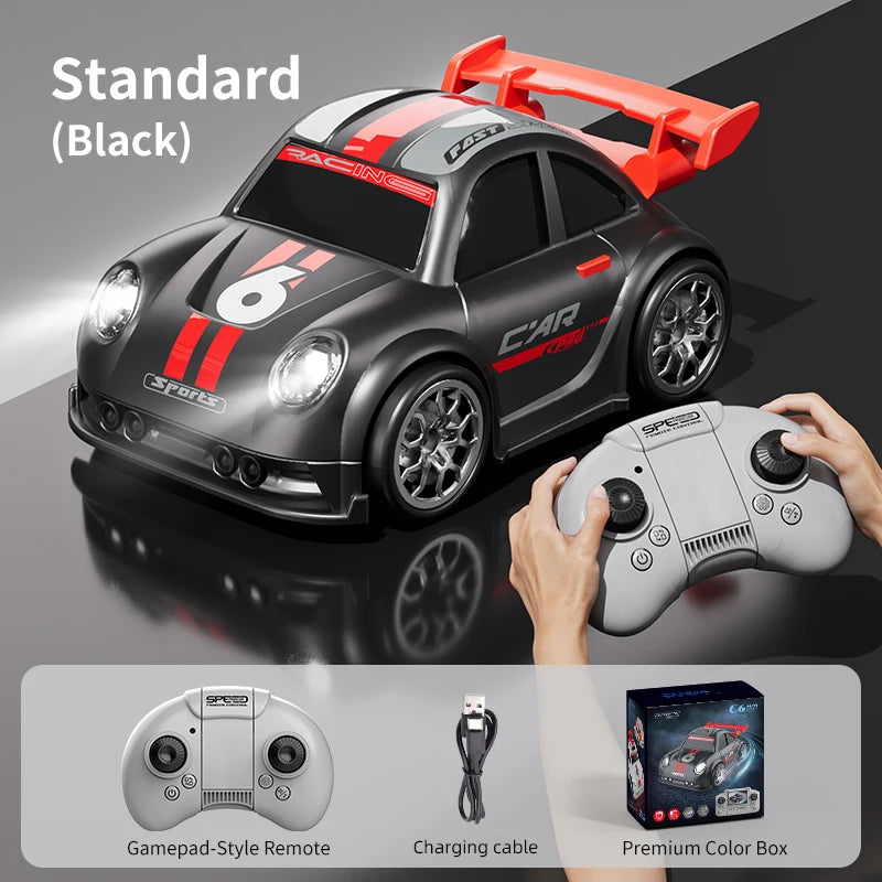 Mini RC Drift Car with Dual Mode Lights, Sound, Camera Screen Control
