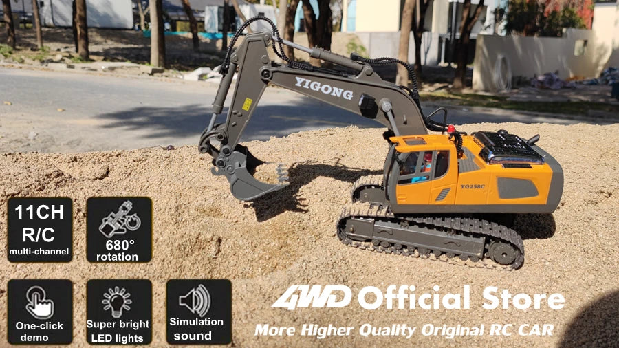 4WD Remote Control Excavator Toy