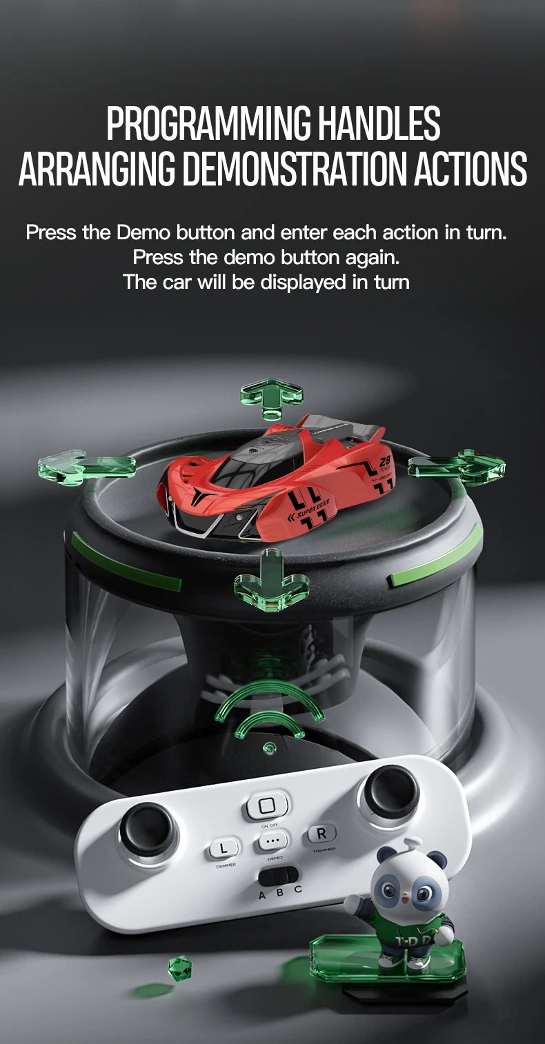 Light-Chasing Wall-Climbing Car, Infrared Sensor Remote Control Car, Wall-Climbing Car, Four-Wheel Drive Car, Toy Racing Car, Children's Toy Car