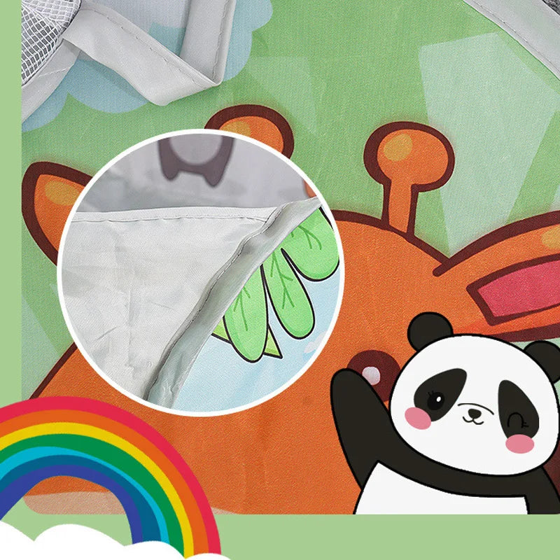 120cm Kids Playpen Playground Baby Tent Ball Pool with Basketball Hoop Children's Tent House Portable Kids Indoor Outdoor Toys