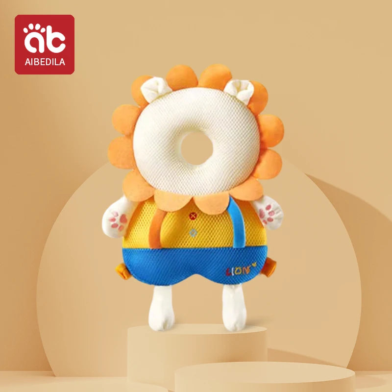 Baby Walkers Head Protection Cushion Animals Plush Pad Adjustable Straps Baby Protective Pad Showering Gift for Toddler Children