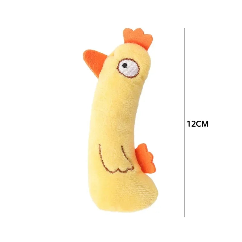 Soft Wear-resistant Funny Pet Toys Cartoon Cute Bite Resistant Plush Toy Pet Chew Toy For Cats Dogs Pet Interactive Cat Toys