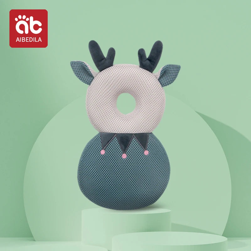 Baby Walkers Head Protection Cushion Animals Plush Pad Adjustable Straps Baby Protective Pad Showering Gift for Toddler Children