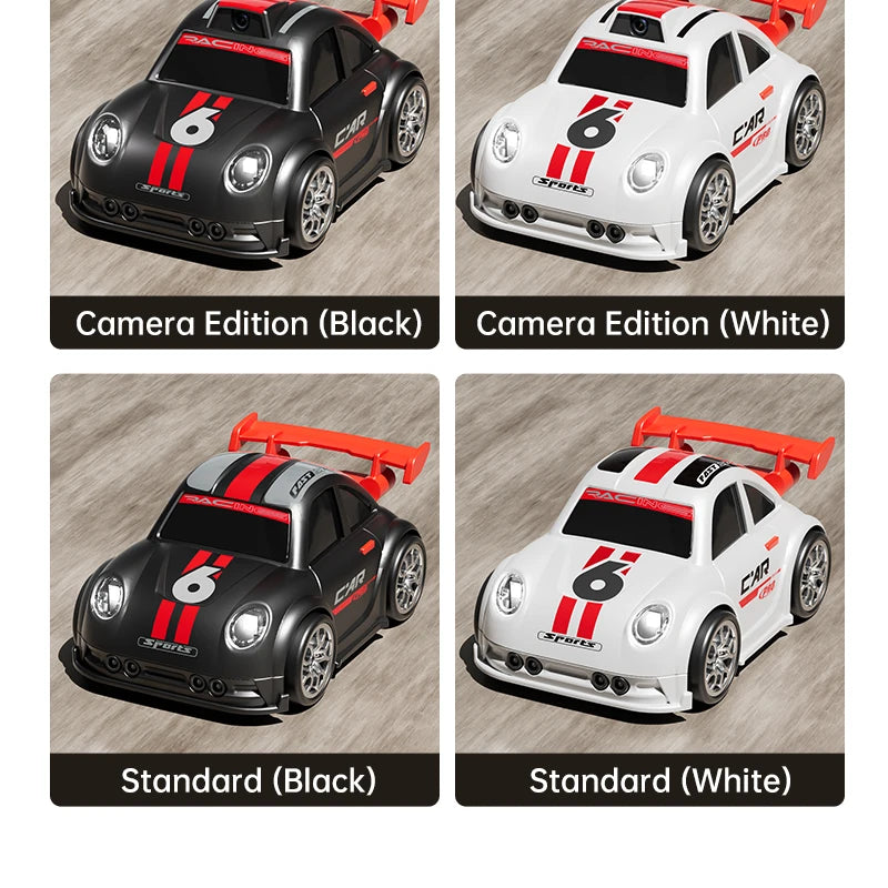 Mini RC Drift Car with Dual Mode Lights, Sound, Camera Screen Control