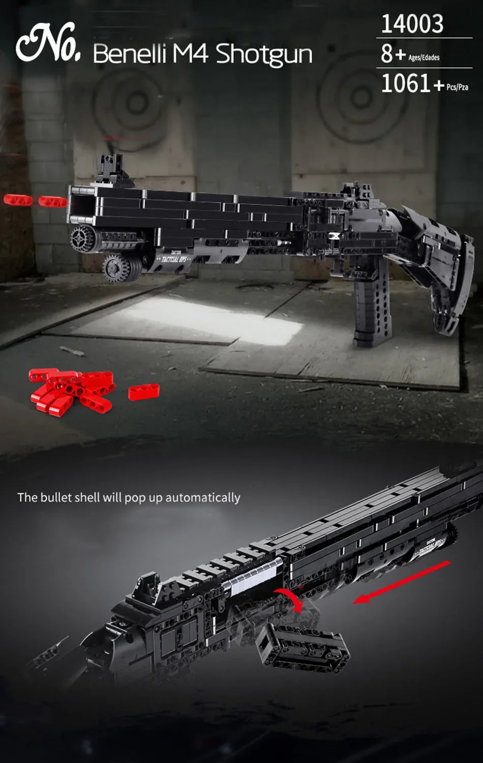 WW2 Military Series Rifle Gun K98 MP5 QBZ95 M4 Desert Eagle Weapon Building Blocks Pistol Machine Can Shoot Bullet Bricks Toys