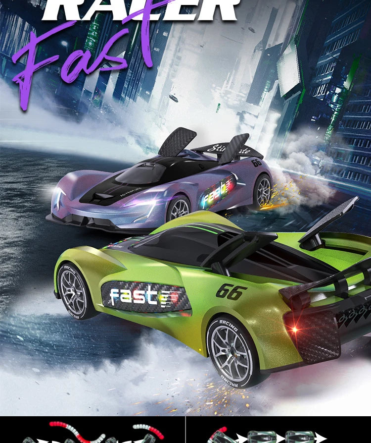 Rc Car 2.4G Radio Controlled Drift Car 20Km/h High-Speed Radio Control Racing Vehicles Winged Sports Car Drive Electric Model