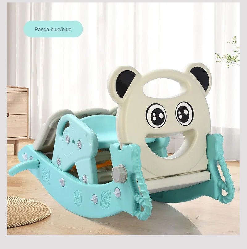 Children's Slide Shooting Four In One Indoor And Outdoor Slide Rocking Horse Combination Toy Multifunctional Baby Rocking Horse